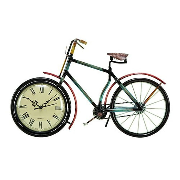 Plutus Brands Trendy Metal Clock with Unique Shade of Red Plutus Brands Trendy Metal Clock with Unique Shade of Red